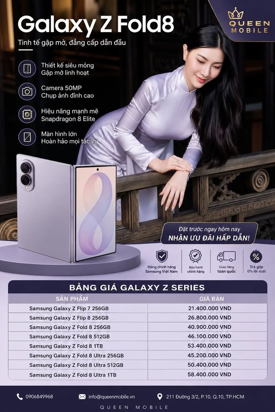 Bảng giá Samsung Galaxy Z Series mới nhất tại Queen Mobile

 Mua ngay tại Queen ...