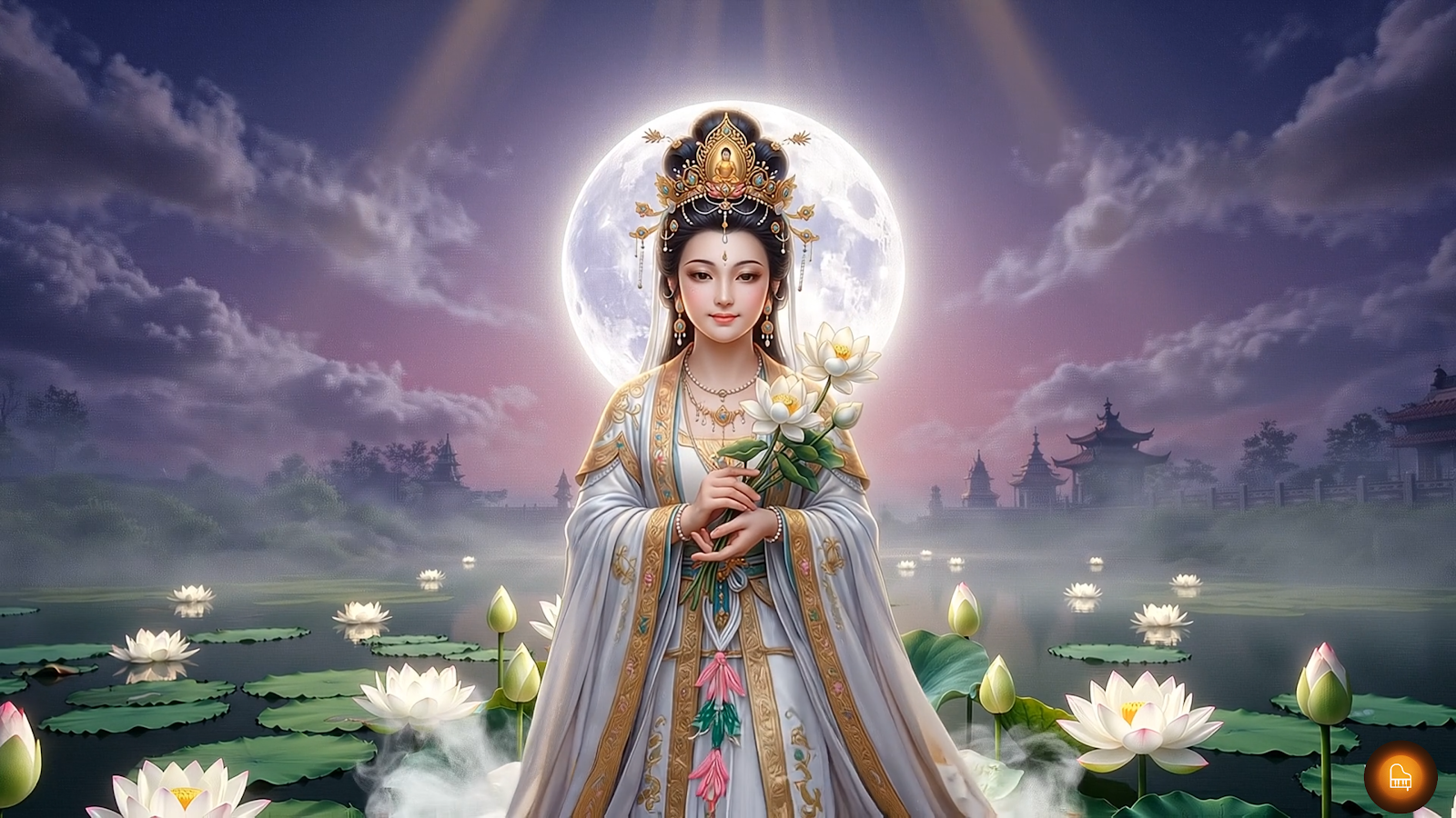 Twilight Whispers Across the Lotus Haven