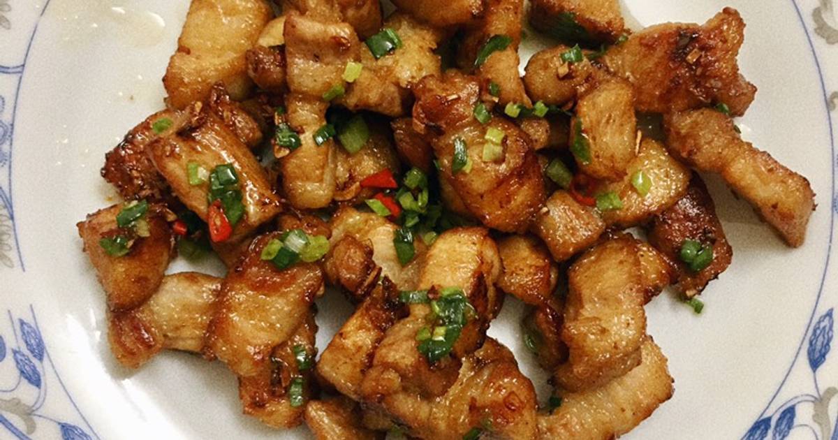 Thịt Ba Rọi Rang Cháy Cạnh