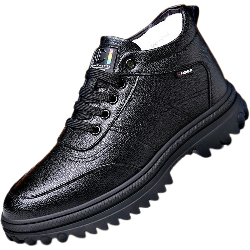 Gefütterte Herren-Winterstiefel, warm und bequem
