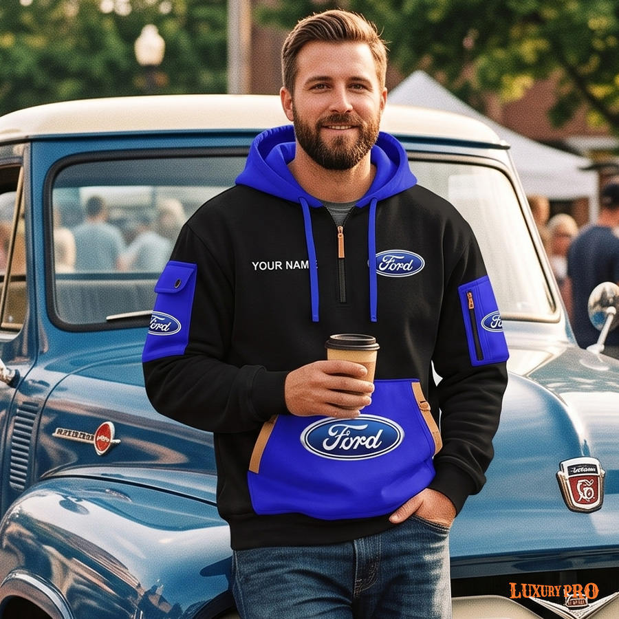 AOP TBD 3D Half-Zip Sweatshirt - 220g Air Layer Fabric