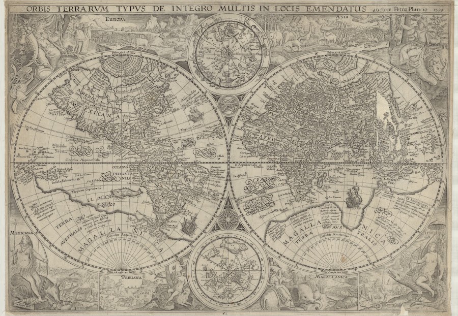 1594_Orbis terrarum typus de integro multis in locis emendatus