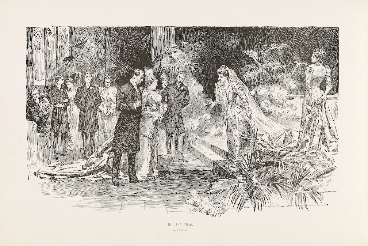 In leap year  A wedding 1896