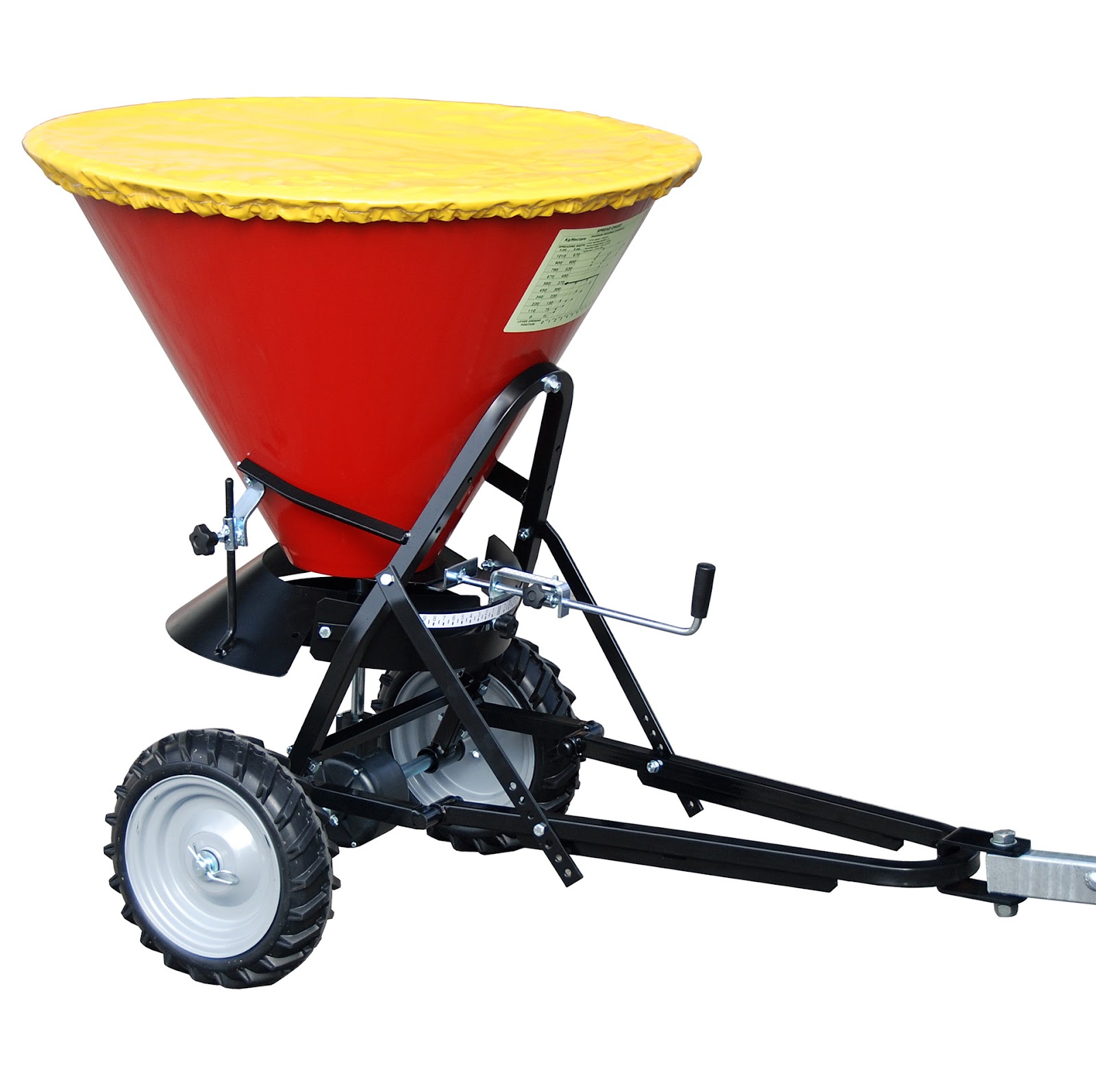 Strooiwagen STW 100, gelakt, Vuurrood