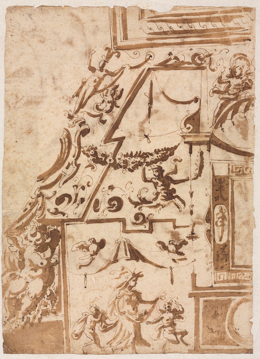 Grotesque with a Leaping Centaur c 1565 1588