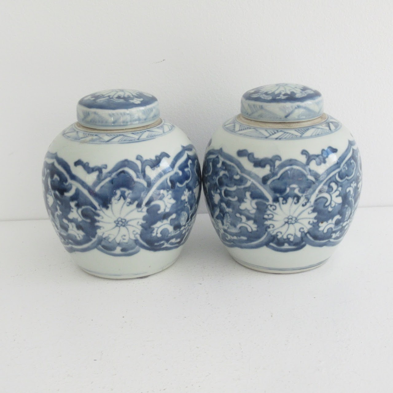 Porcelain Urn Pair