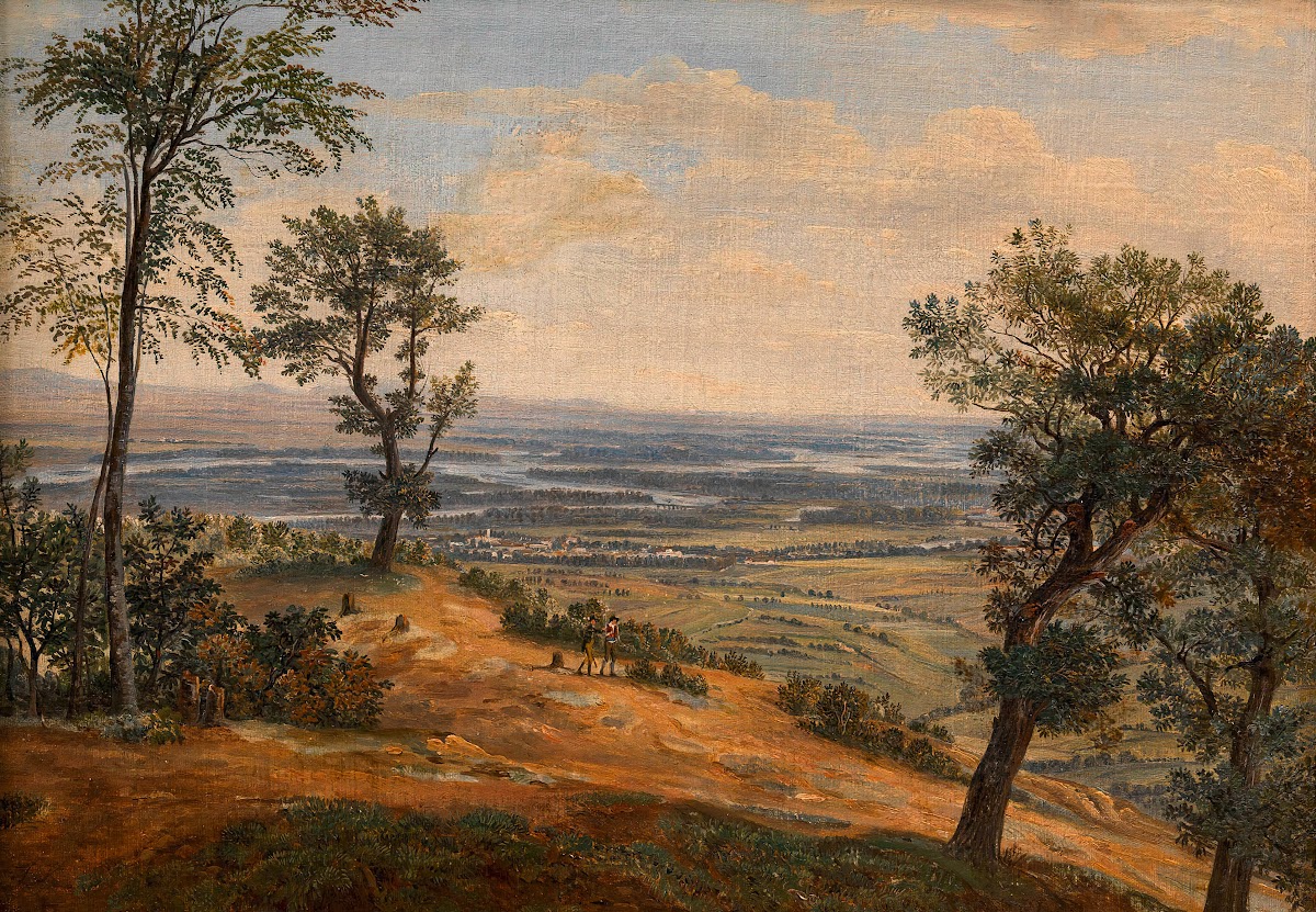 Blick Auf Den Donaustrom Ca 1830