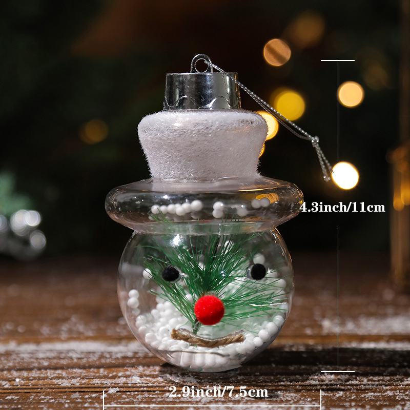 Lit wooden Christmas house for table decoration