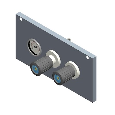Pressure Reducing Plate with Control Valve - Wall-Mounted Gas Taps & User Points by Southern CGS