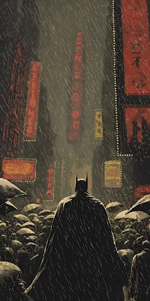 Batman, Gotham City, Comic Book Art, Superhero iPhone Wallpaper Background