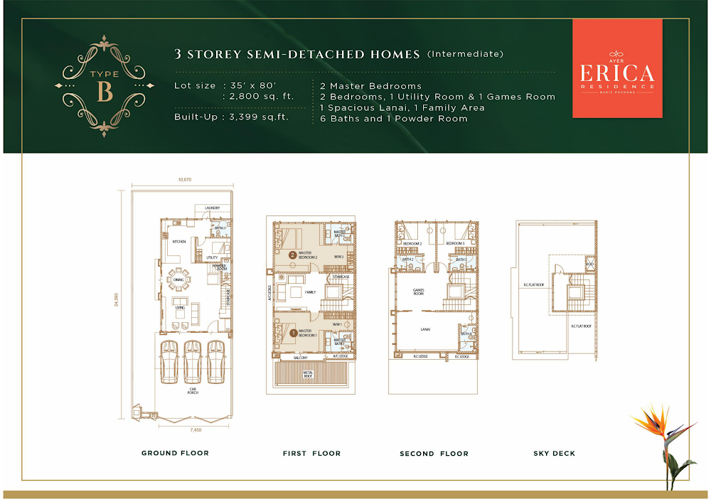 Erica Residence floor plan