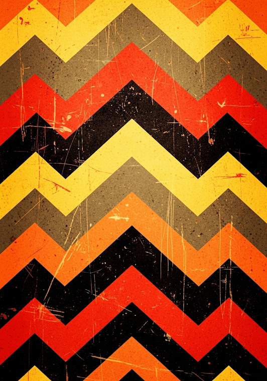 Retro Grunge Chevron Pattern