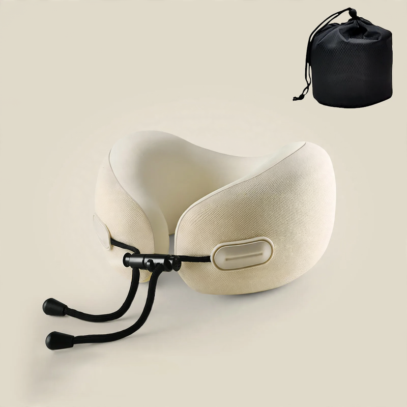 U-shaped neck pillow with memory foam