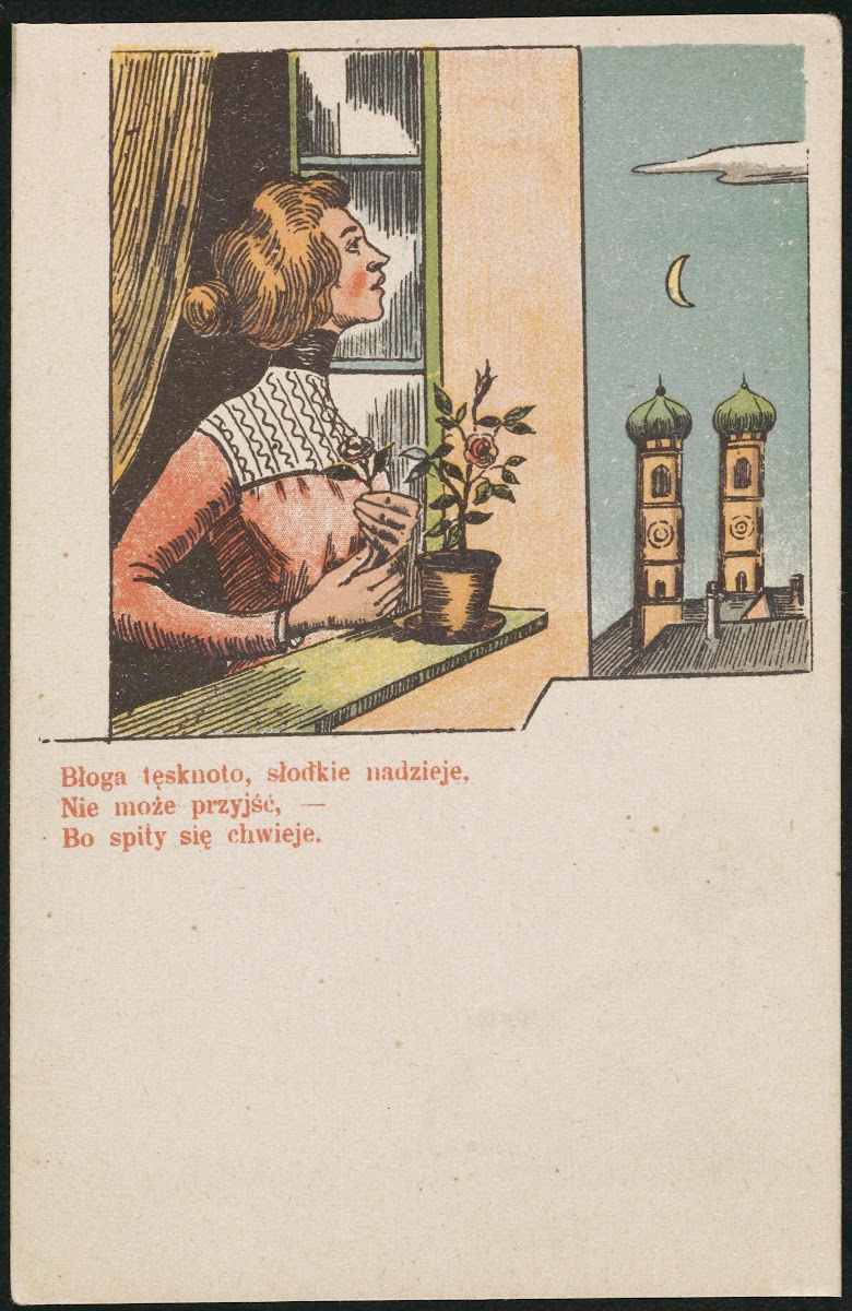 BłOga TęSknoto SłOdkie Nadzieje Nie MożE PrzyjśĆ  Bo Spity Się Chwieje 1905