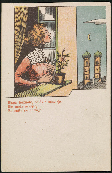 BłOga TęSknoto SłOdkie Nadzieje Nie MożE PrzyjśĆ  Bo Spity Się Chwieje 1905