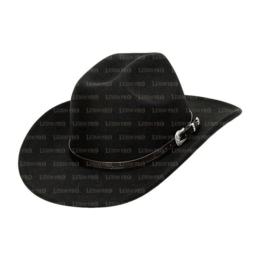 British Retro Jazz Hat with Leather Strap