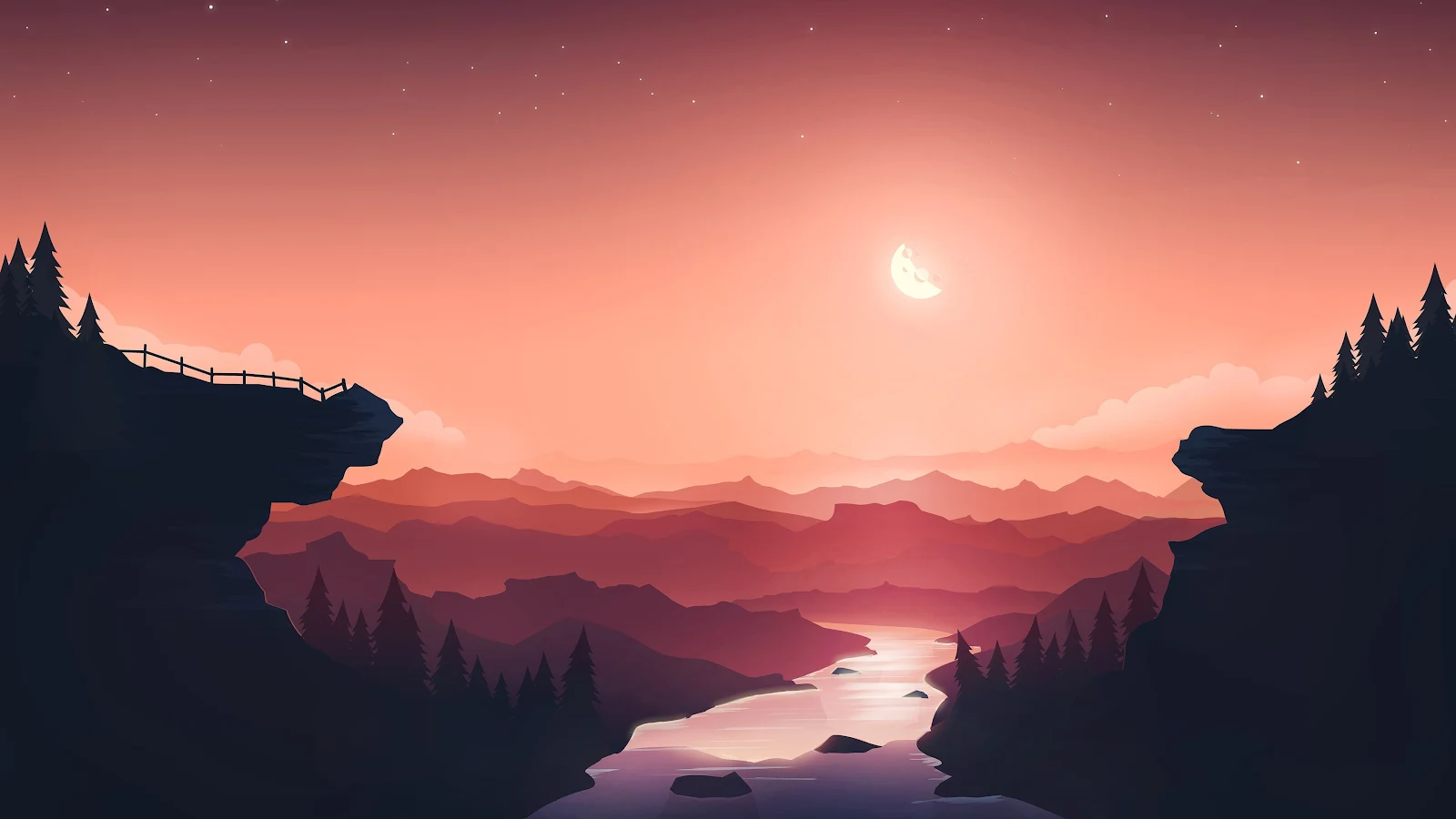 Tranquility Minimal 4K Desktop Wallpaper