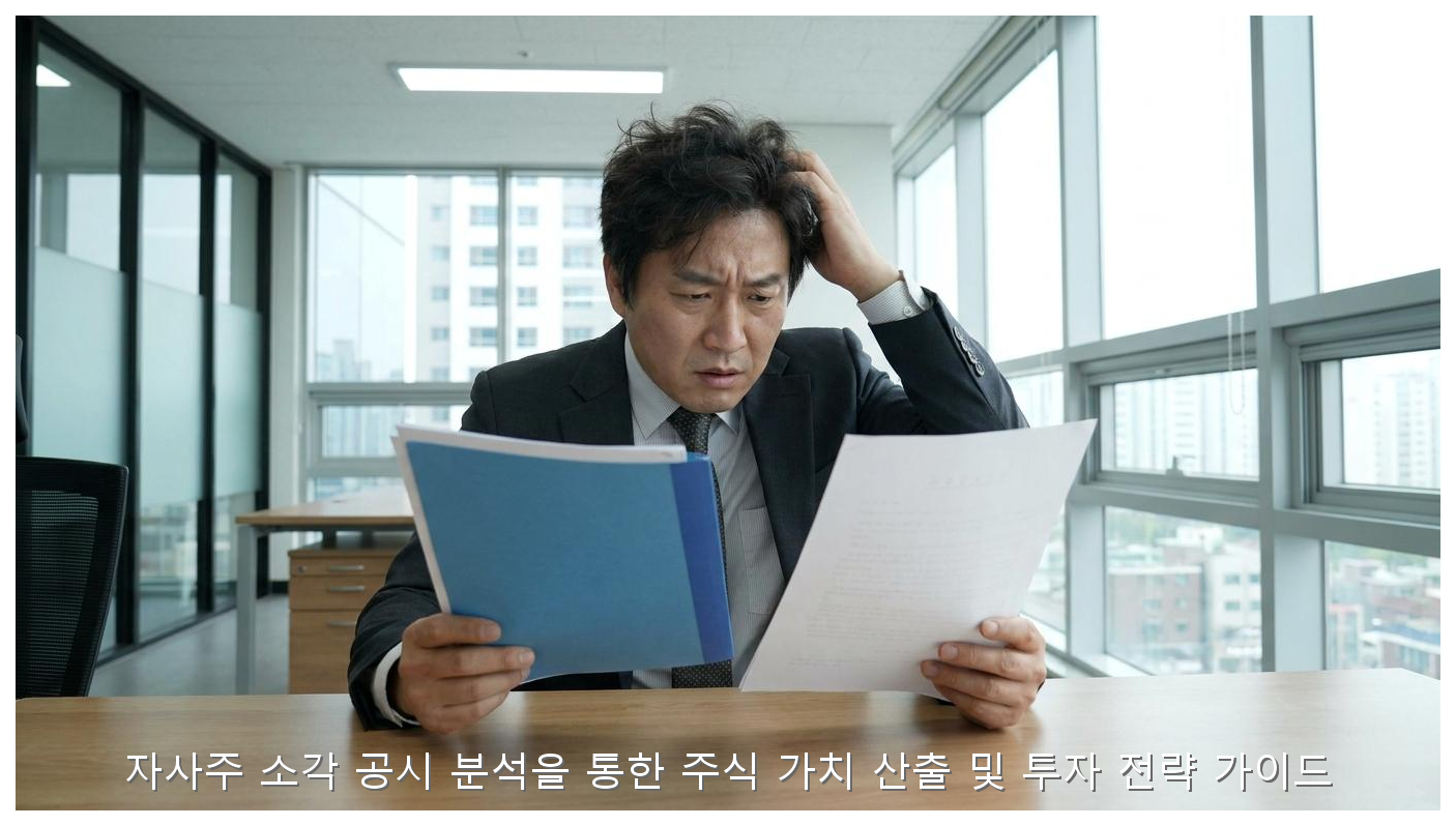 자사주 소각 공시 분석을 통한 주식 가치 산출 및 투자 전략 가이드 핵심 안내 및 분석 인포그래픽 (8)
