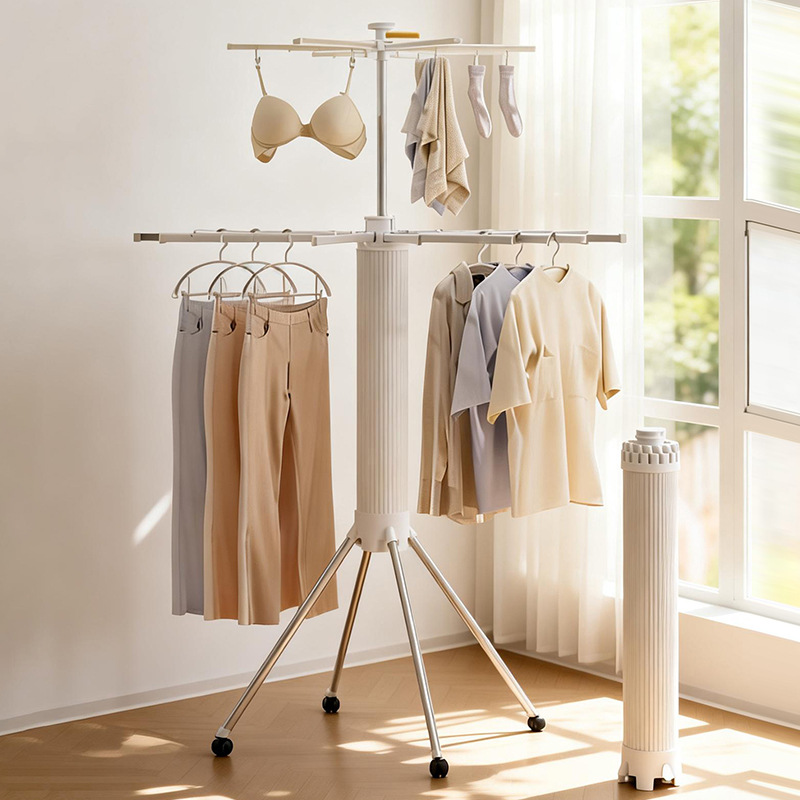 Standing drying rack, foldable, plastic