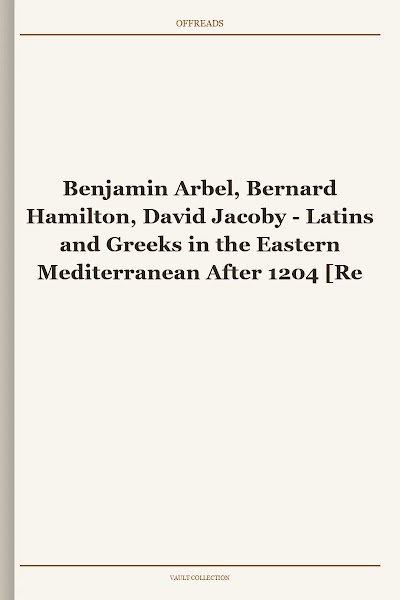 Benjamin Arbel, Bernard Hamilton, David Jacoby