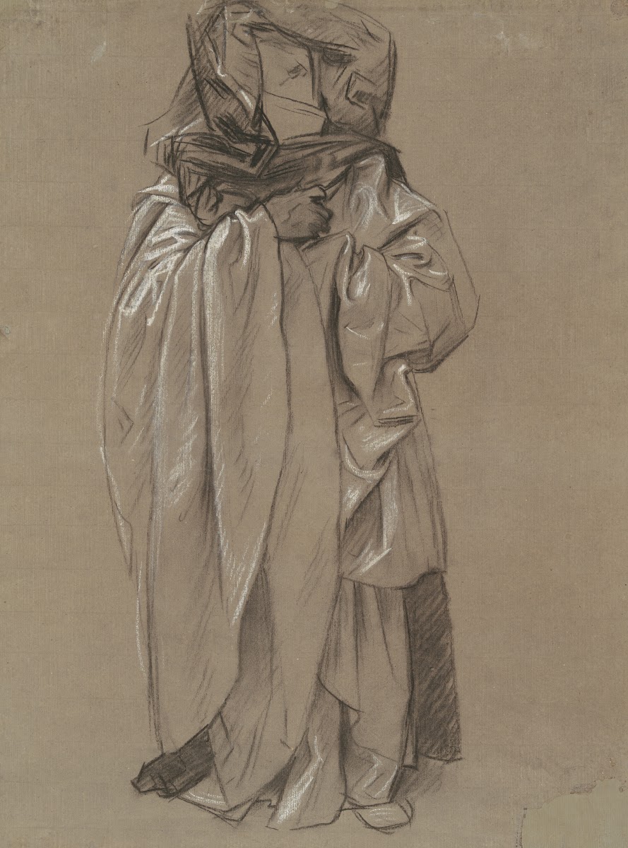 Study of Ezekiel for Frieze of Prophets 1890 1892