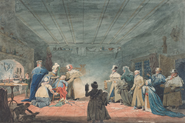 Cottagers Hospitality to Travellers of The Coach Broke Down 1819