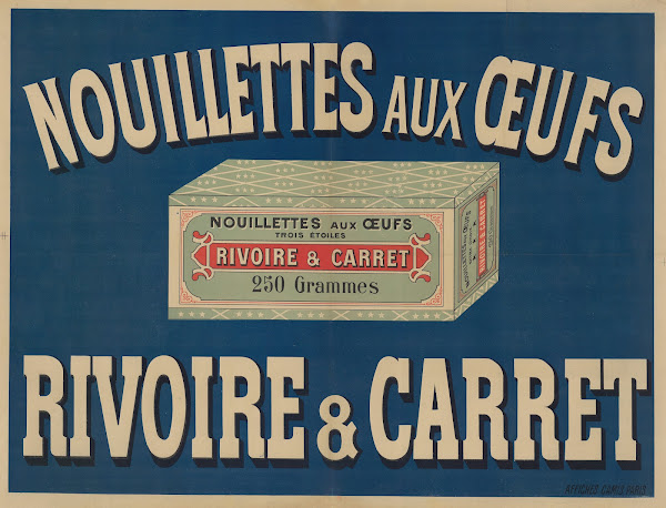 Nouillettes aux oeufs Rivoire  Carret 1898