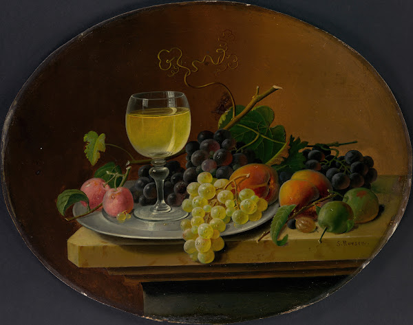Still Life Fruit and Wine Glass 186570