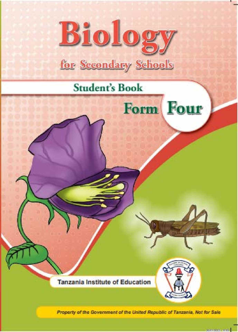 Biology Form Four Textbook Cover Tanzania Tie Syllabus Necta Preparation