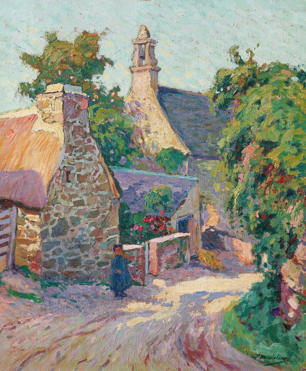Cour de ferme en Bretagne 1910