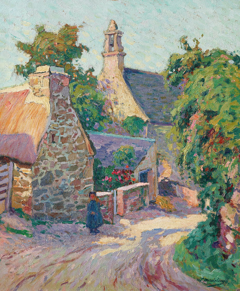 Cour de ferme en Bretagne 1910