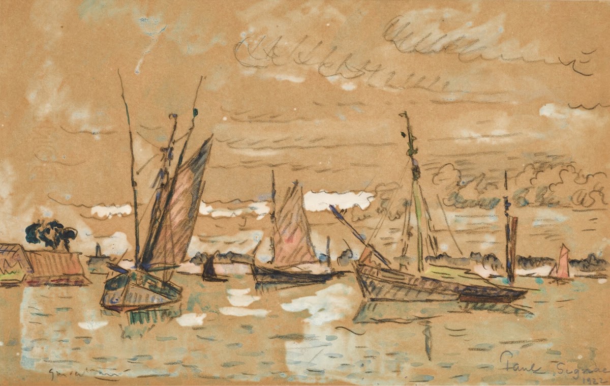Bateaux à Honfleur 1922