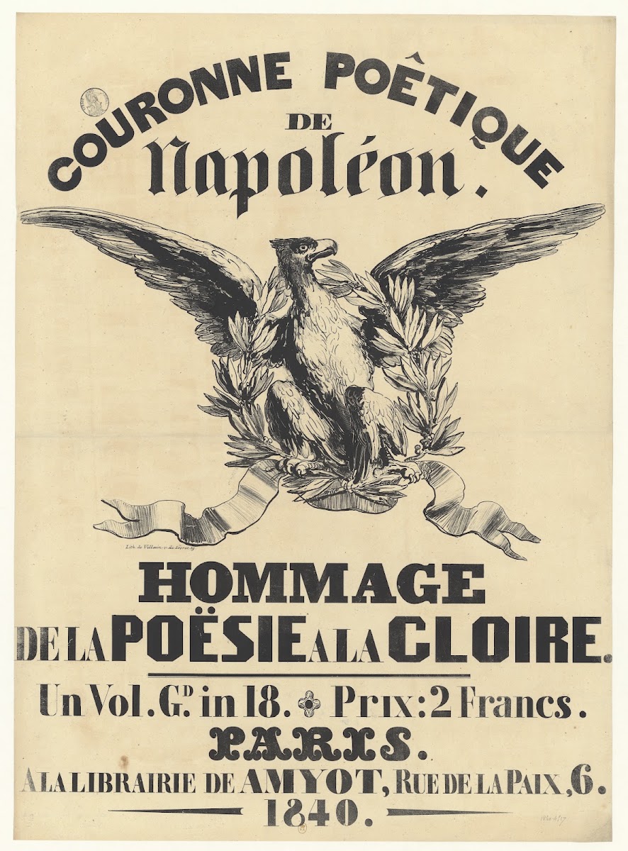 Couronne poétique de Napoléon Hommage de la poésie à la gloire 1840