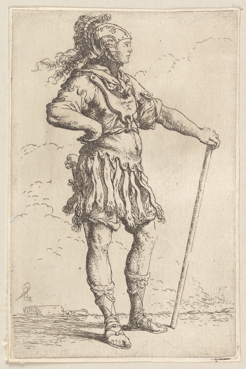 Soldier with Cane Facing Right 1656   1657