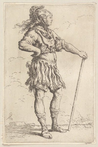 Soldier with Cane Facing Right 1656   1657