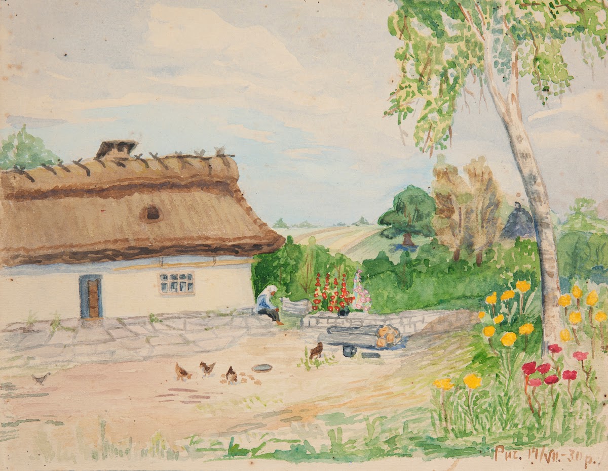 Letni pejzaż wiejski 1930