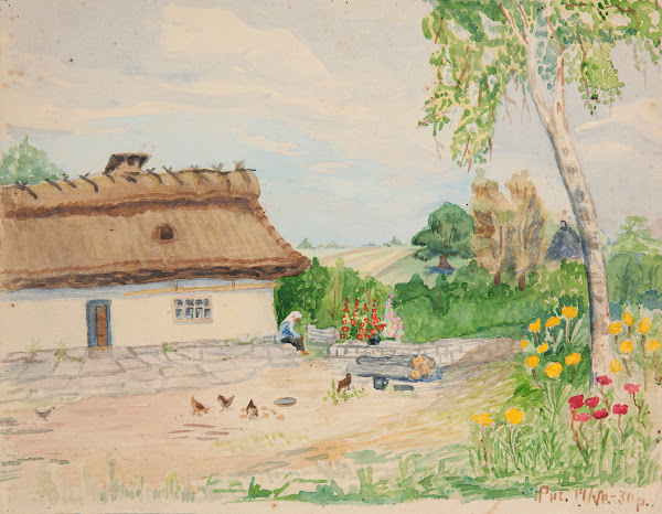 Letni pejzaż wiejski 1930
