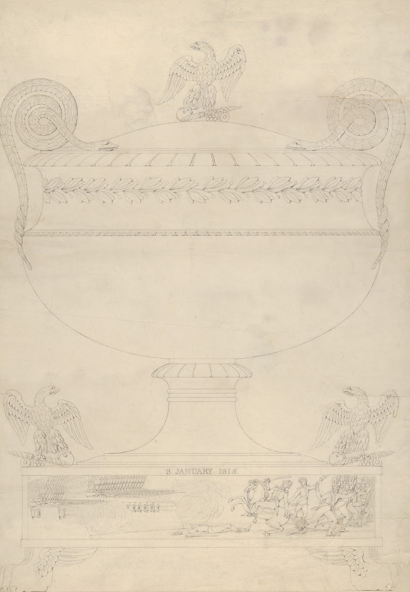 Design for a covered vase ca 181517
