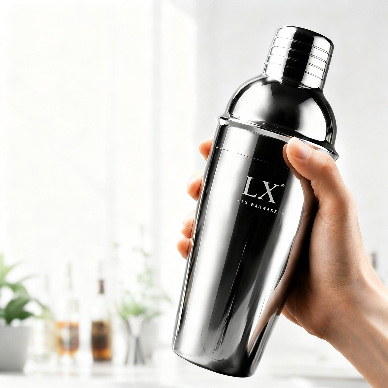Cocktail-Shaker-Set mit Glas und Zubehör