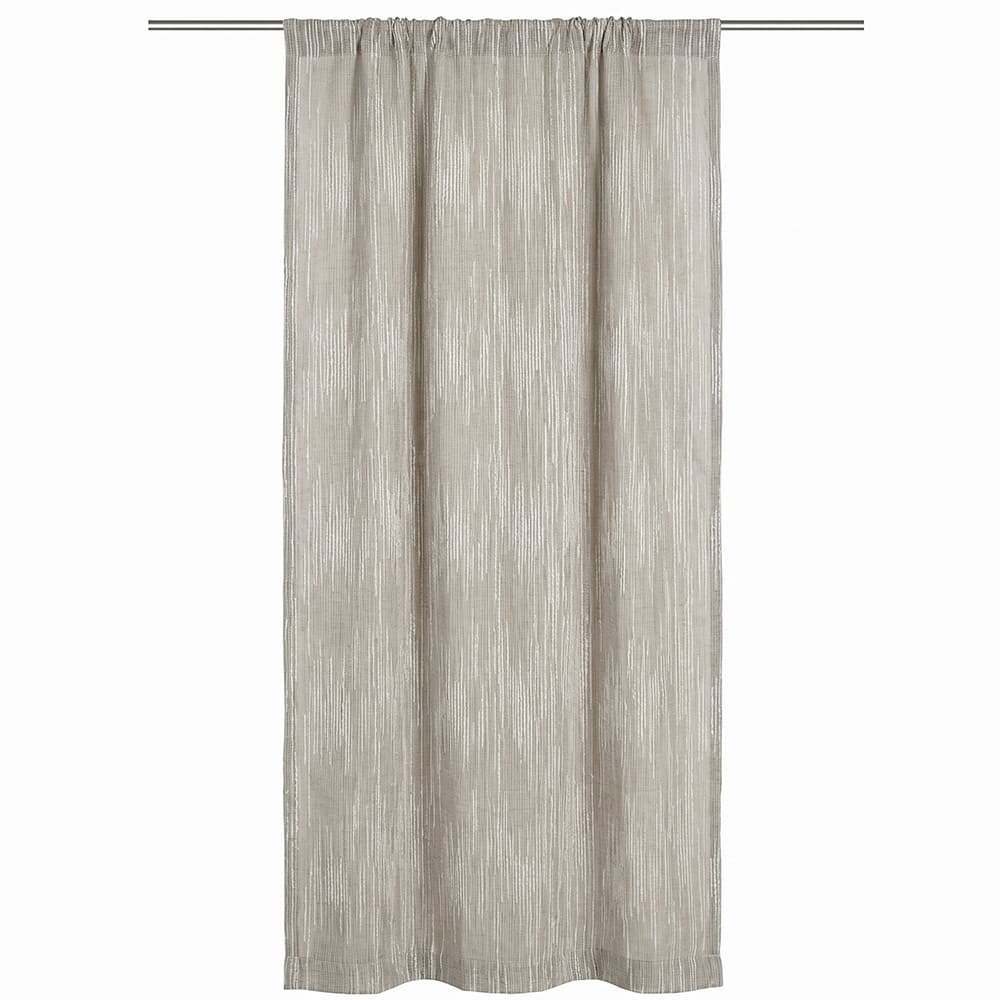 Cortina traslúcida de poliéster CasaMia™ Capri 135 x 213 cm color beige