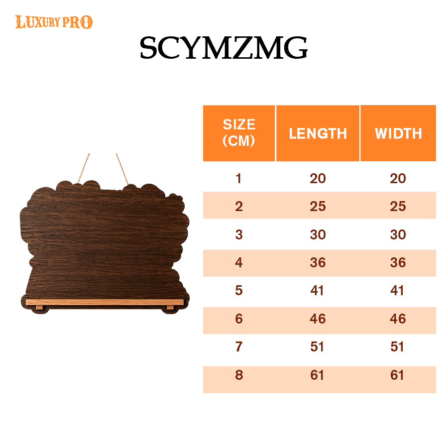 Double Layered Irregular Wooden Door Hanging