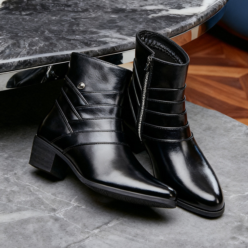 Men's Chelsea Boot with Subtle Height Increase