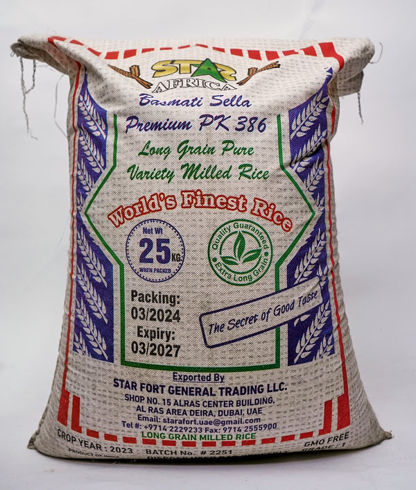 Star Africa Parboiled Rice (White Bag)