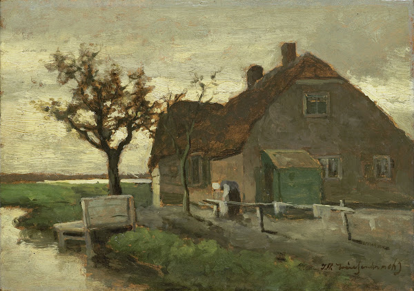 Boerenhuis aan een vaart 1870   1903