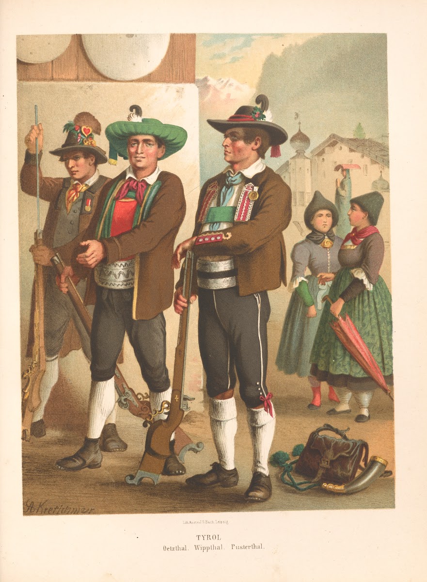 Deutsche Volkstrachten Pl72 1870