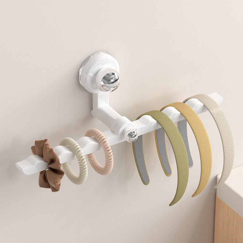 Wall-mounted hair clip organizer