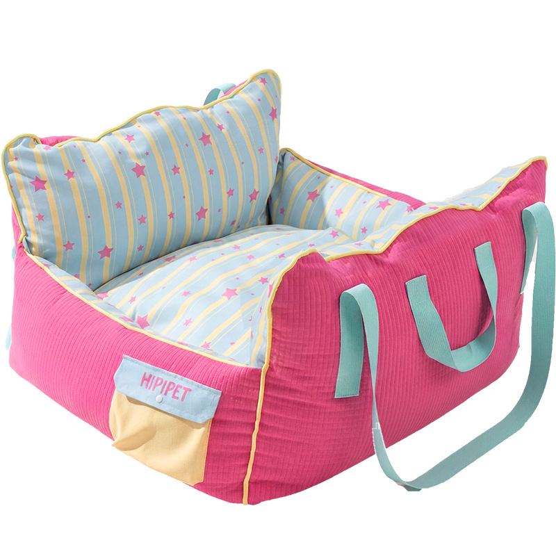 Pet car seat, breathable, various sizes