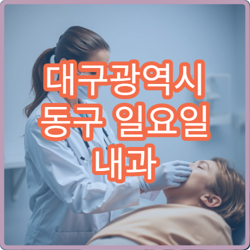 대구광역시 동구 일요일 내과 진료 병원 안내｜주말 감기·복통 바로 진료