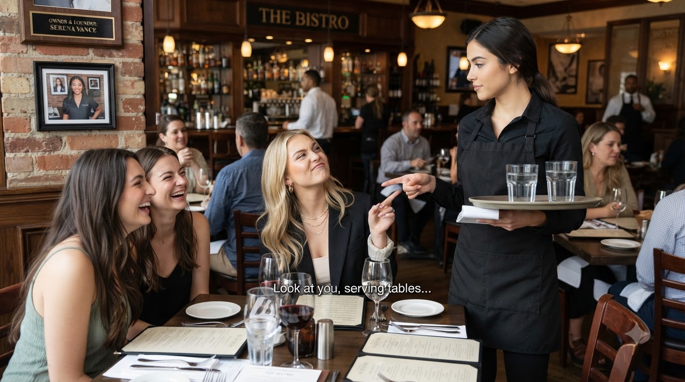She Mocked Her Former Classmate For Working As A Waitress Then The Waiter Revealed Who Actually Owned The Restaurant