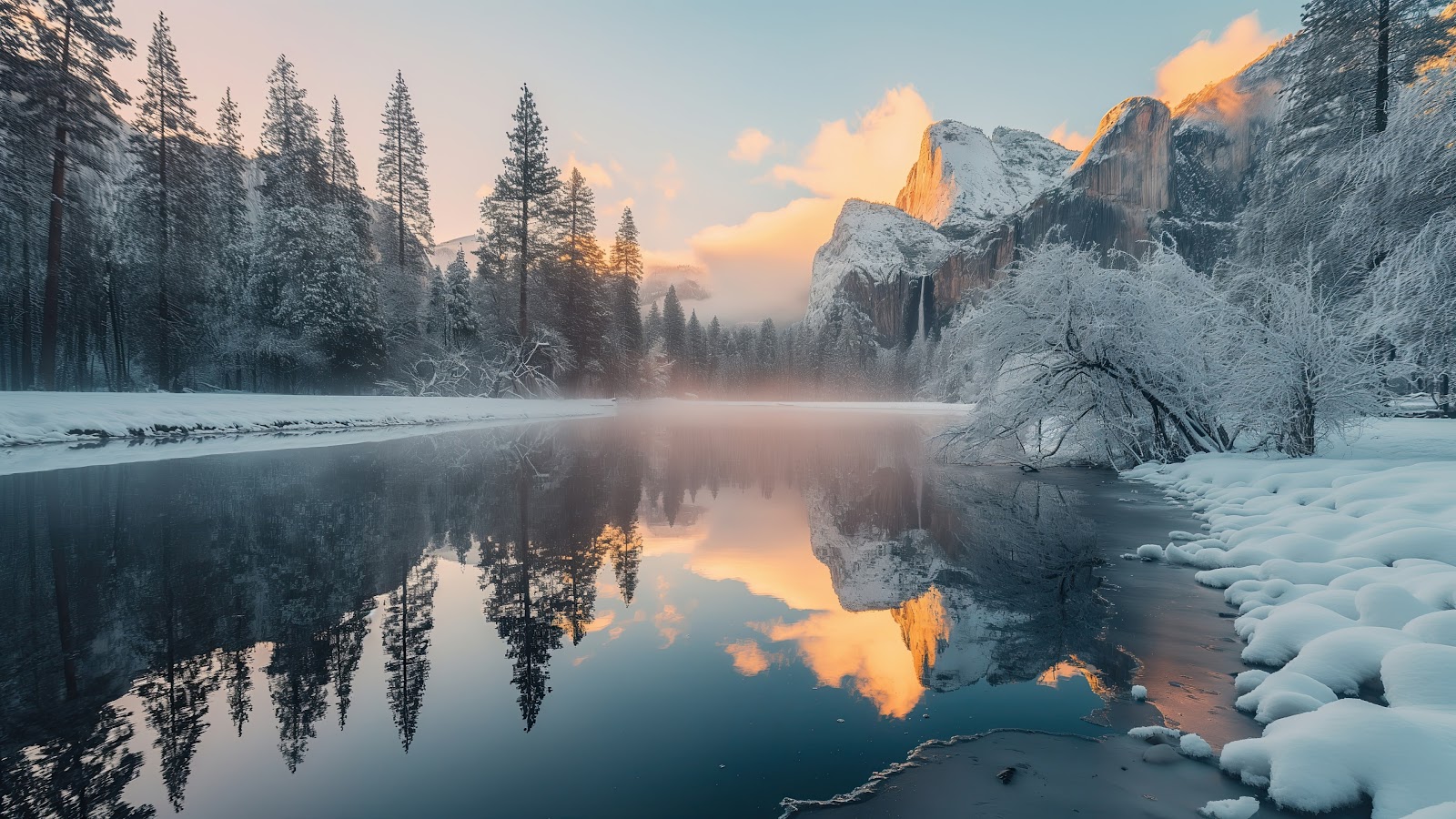 Winter Lake Wallpaper